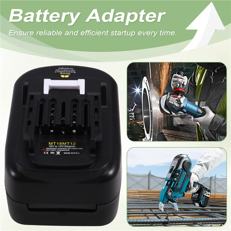 อะแดปเตอร์สําหรับ 18V ถึง 12V แบตเตอรี่แปลงสําหรับเครื่องมือไฟฟ้าไร้สาย 12V BL1016 BL1021B-AS97