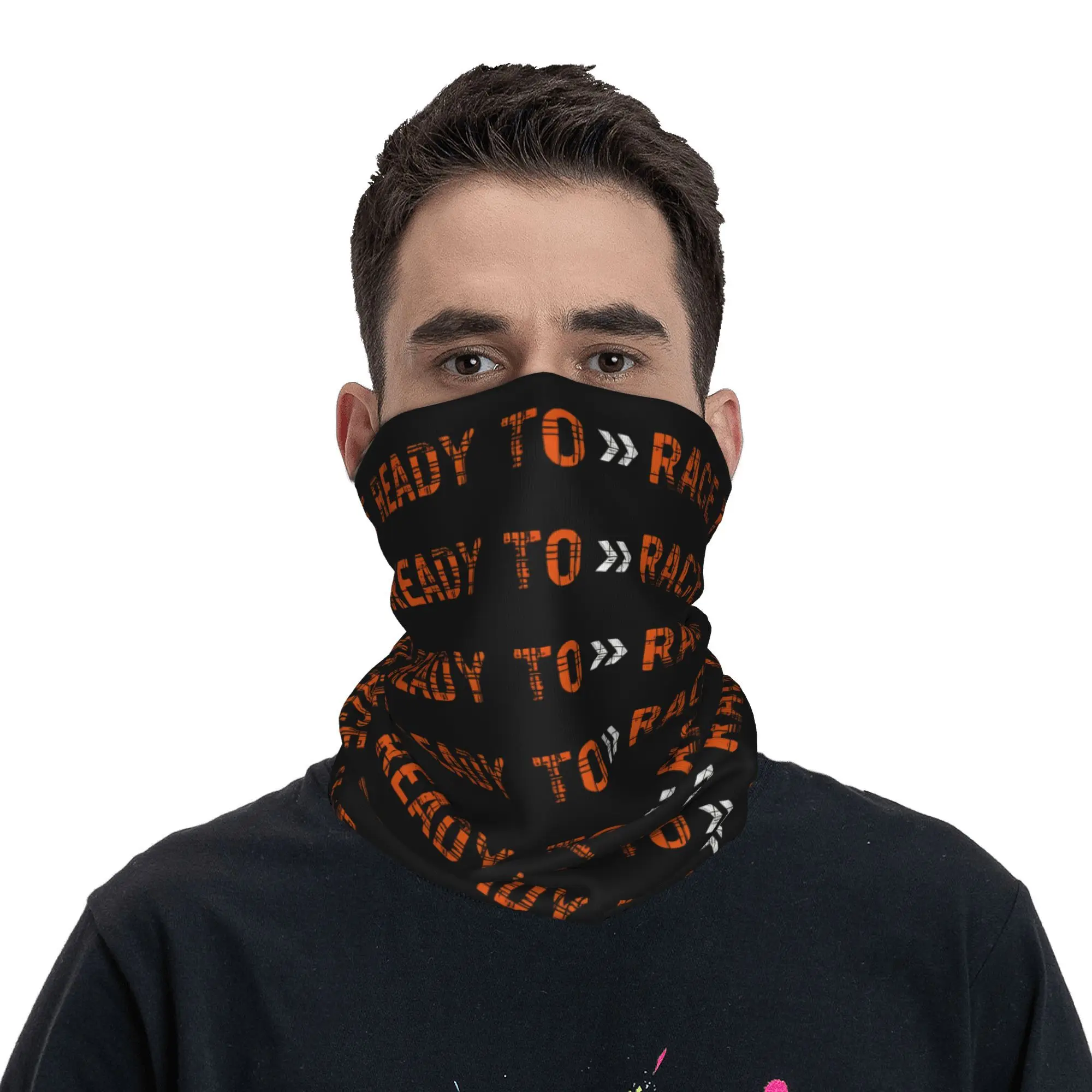 Motor  Ready To Race  Bandana Neck Cover Racing  Face Scarf Multifunctional Balaclava Fishing for Men Women Adult Windproof