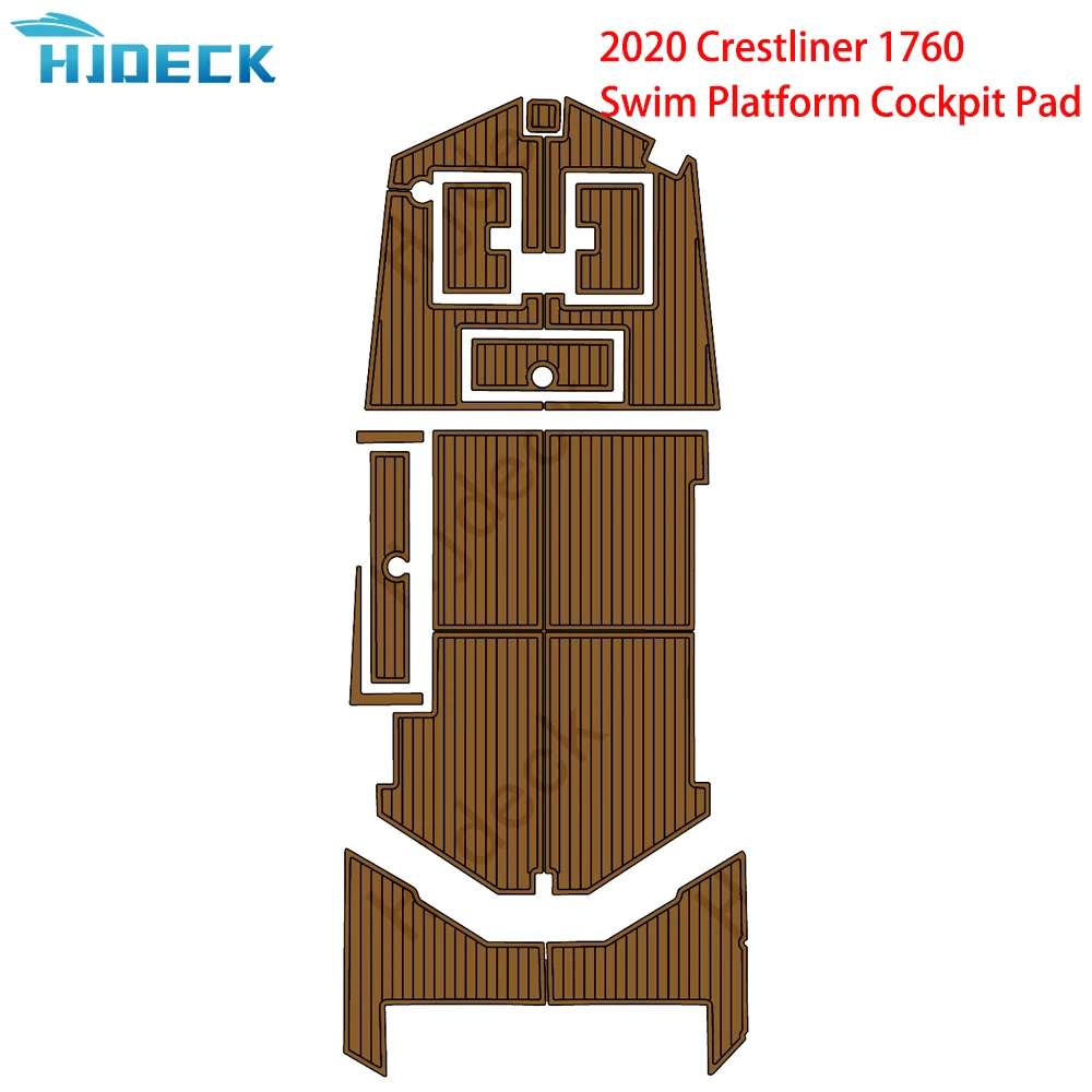 

2020 Crestliner 1760 Yacht Boat Accessories Marine EVA Foam Flooring Traction Mats Self-Adhesive Non-Slip Customizable