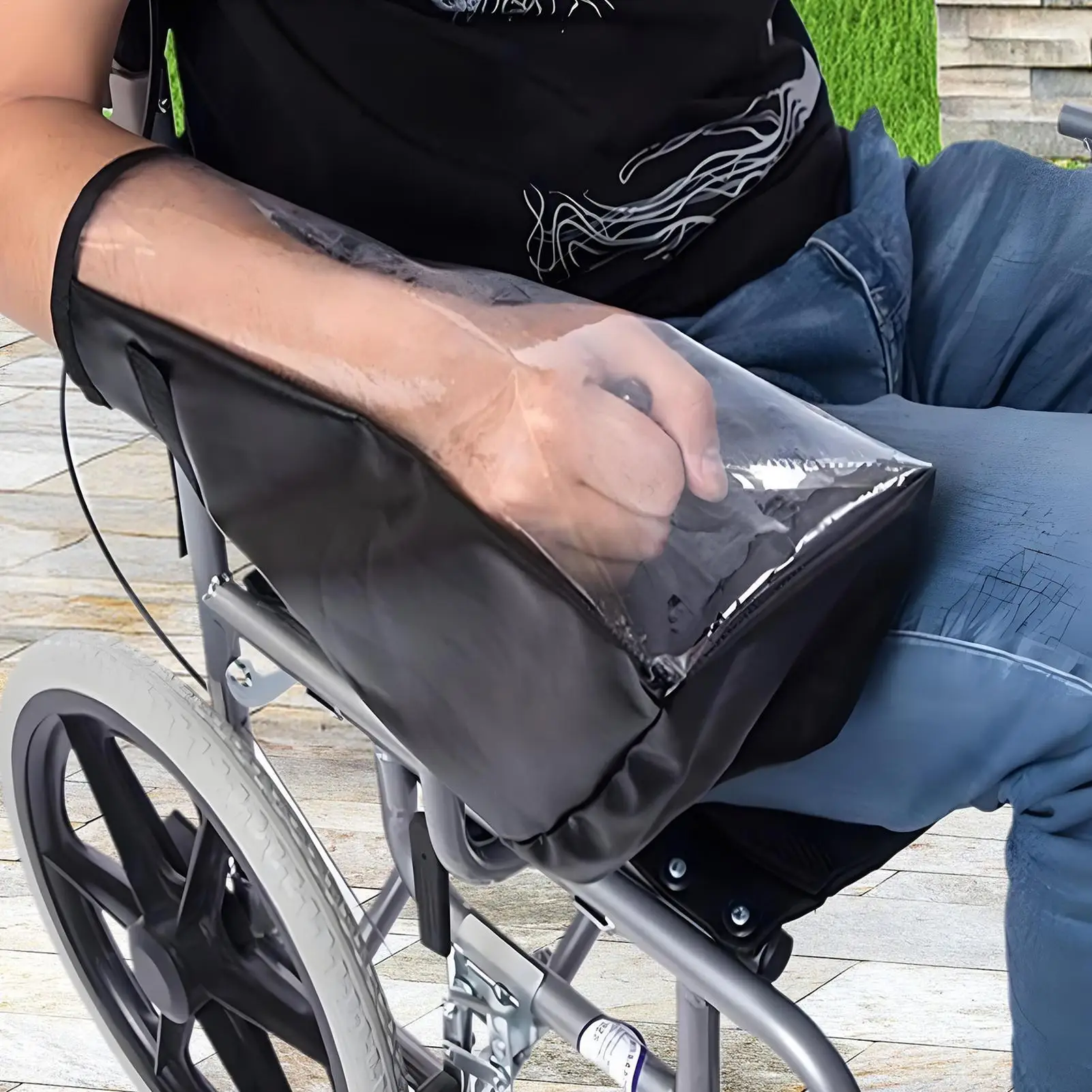 Electric Wheelchairs Armrest Cover Waterproof Wheel Chair Controller Protector Wheelchair Controller Protective Cover For