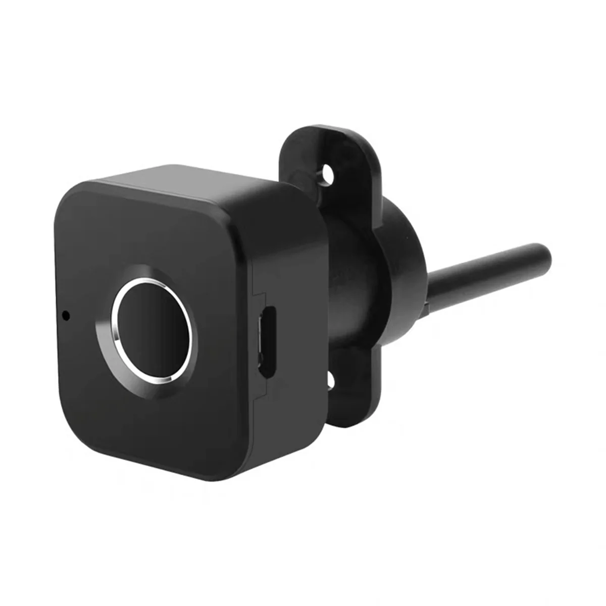 2025+ Smart Fingerprint Cabinet Lock-Keyless Black Biometric Lock for Anti-Theft Security,Suitable for Doors,Drawers,Wardrobes