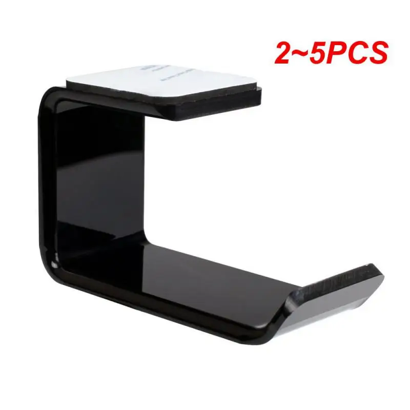 Wall Mounted Headset Hanger Holder Stand Under Desk Hook Earphones Display Stand Holder Sticky Acrylic Headphone Bracket