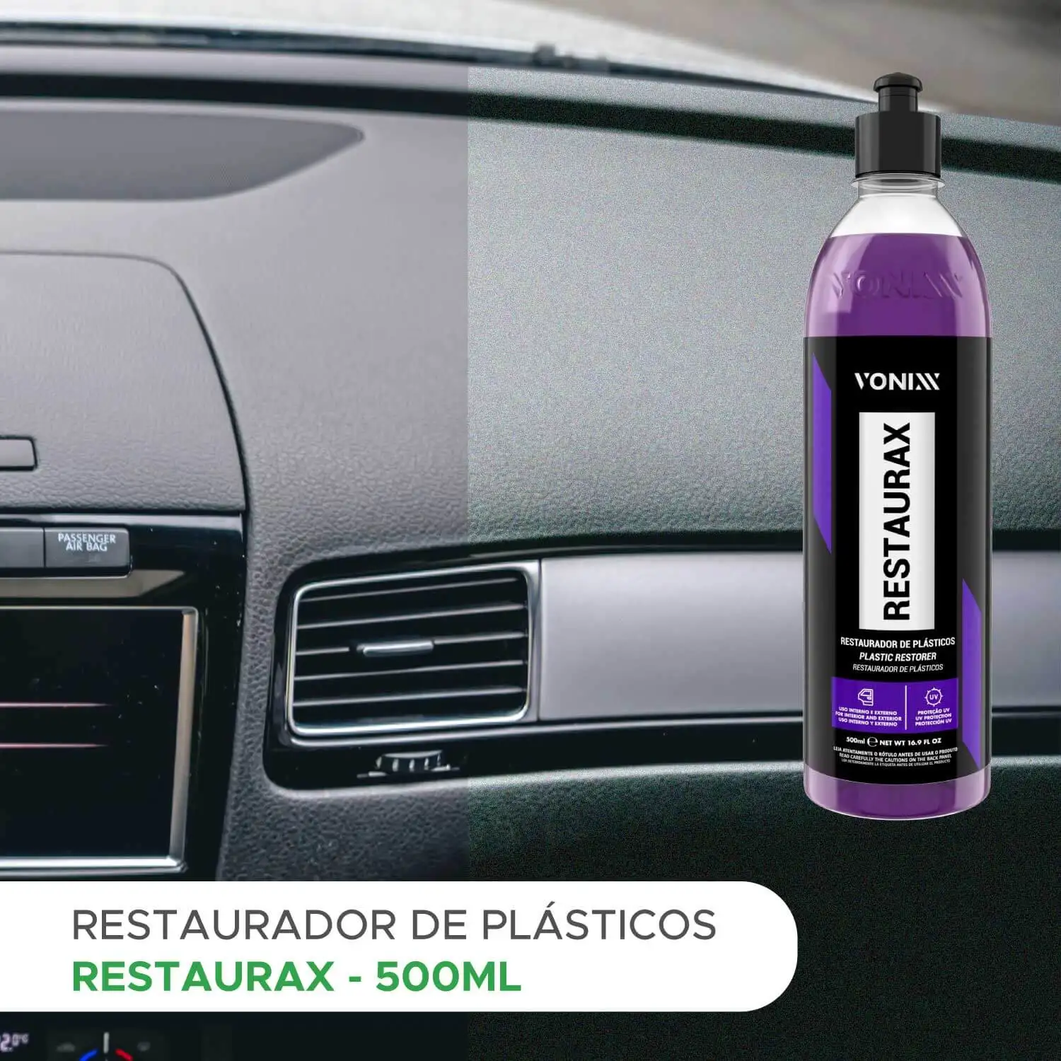 Restorator Plastic Restorax 500ml Vonixx - Ext. And Int.