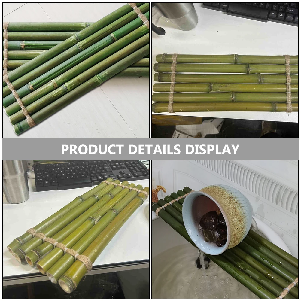 

Bamboo Strait Decoration 40cm Non Floating Bamboo Raft Fish Tank Waterfall Board Aquarium DIY Ornament Accessories