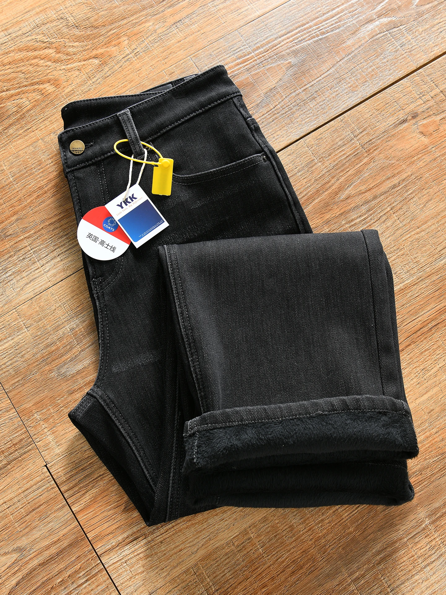 

Men's Casual Fleece Lined Loose Thickened Denim Jeans Autumn Winter Fashion Versatile Comfortable Cotton Elastic Jeans