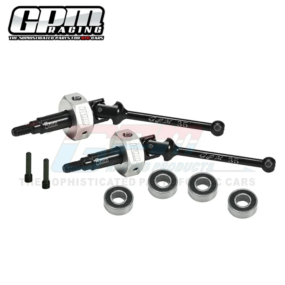 

GPM Metal Steel Front CVD Drive Shaft + 12mm Wheel Hex LOS212049 + LOS212050 for for Losi 1/18 Mini LMT LOS01026 Monster Truck