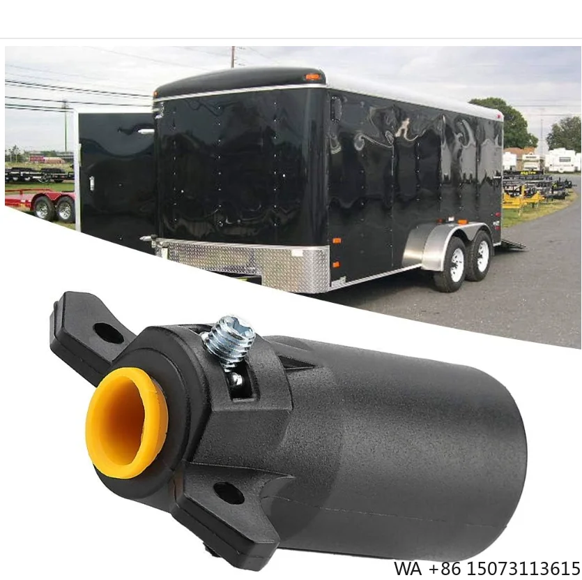 

12V US 7-Pin Round Trailer Plug Coupling Tow Adapter