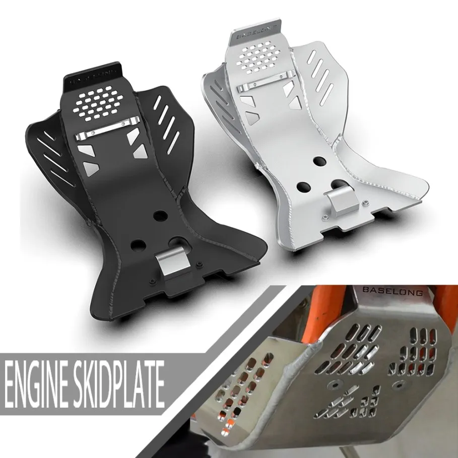 For Husqvarna FE450 FE501 FC450 FC501 14 Engine Skidplate Skid Plate Guard Motorcycle For KTM 500 EXC-F XCW 450 XCF-W SX-F XC-F