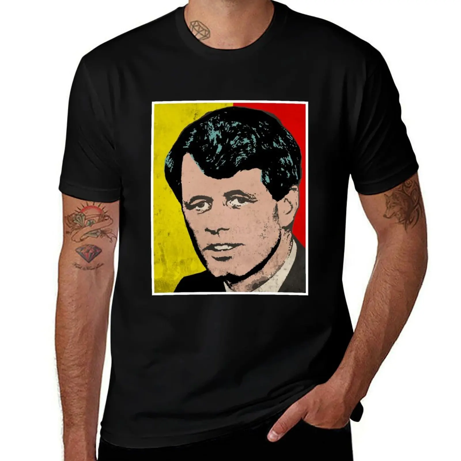 

RFK T-Shirt customs design your own hippie clothes funny costumes sports fans t shirt for men