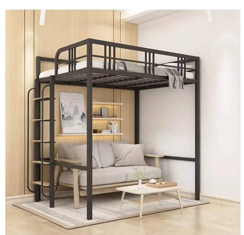 Nordic Elevated Bed, Loft Bed, Hammock, Iron Bed, Iron Frame Bed