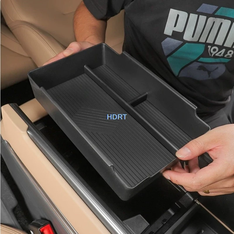 For BAIC Arcfox α T5 2024 + Center Console Armrest Storage Box Organizer Container Compartment Tray Cover Car Style Accessories