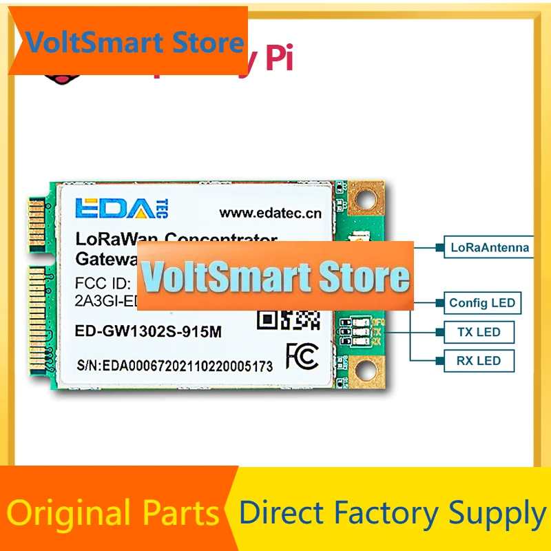 VoltSEDATEC-GW1302S LoRaWAN Gateway Module US915,Powered By Semtech SX1302 Baseband Processor,Sensitivity With SX1250 TX/RX Fron