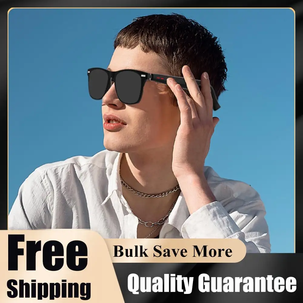 

Camera Glasses Remote Shooting BT Audio Glasses Open Ear Sound Mic & Speakers Outdoor Sport Glasses with Camera for Women Men
