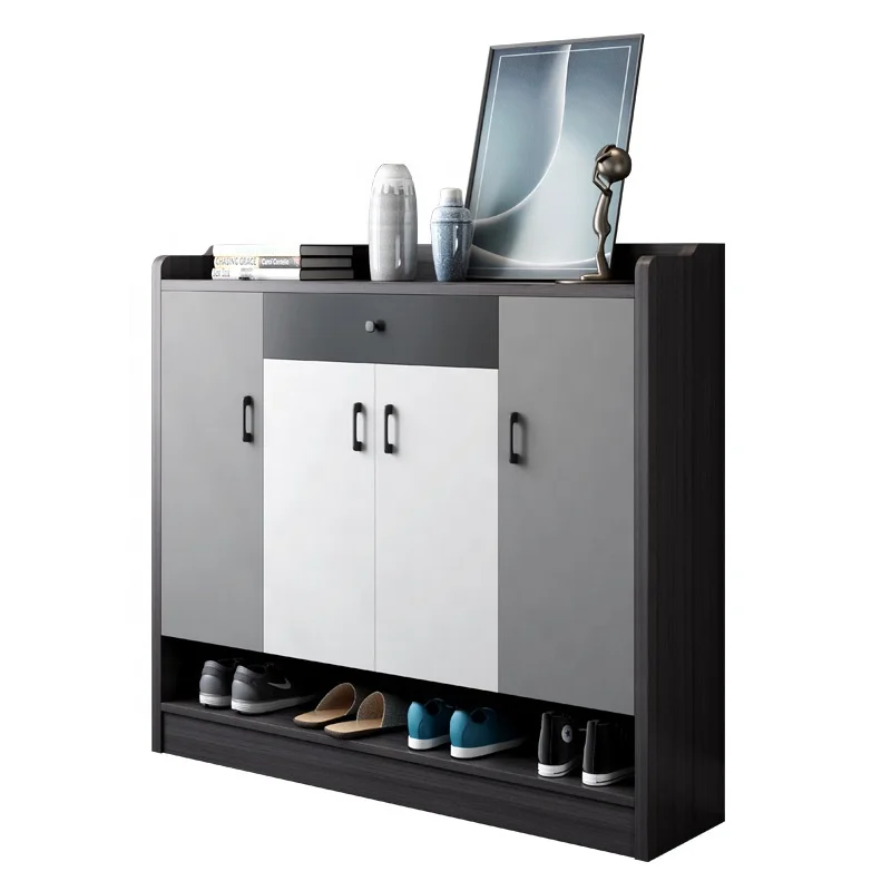 Storage Cabine Sample Living Room Stand Design Modern Wood Narrow Organizer Shelf Shoe Racks for Sale