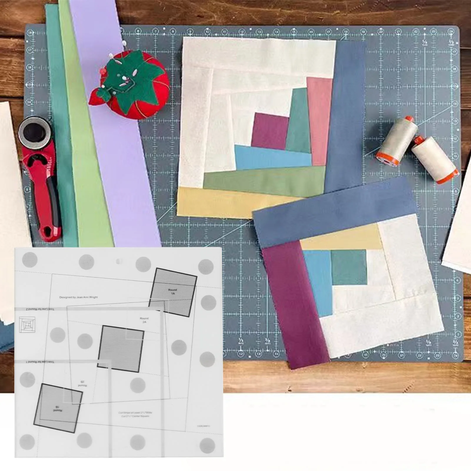 

Log Cabin Quilt Ruler Transparent Acrylic Quilting Ruler Log Cabin Trim Tool Quilt Ruler Log Cabin Quilting Ruler Quilting Ruler