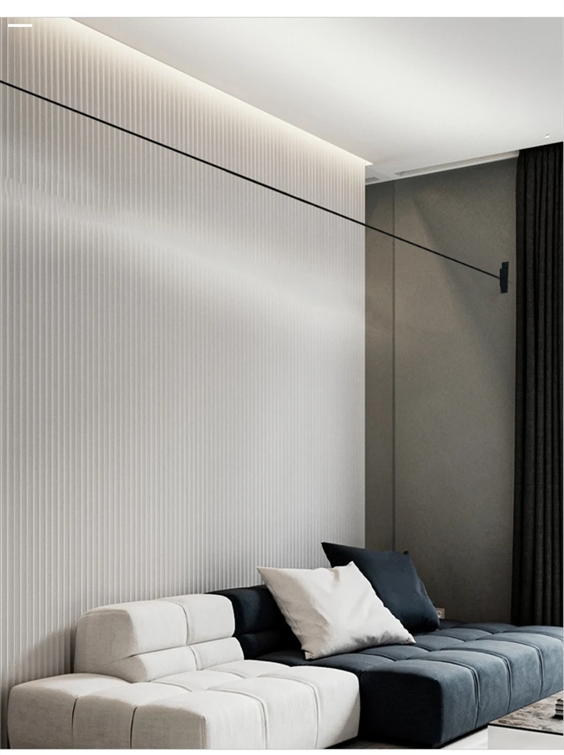 Minimalist LED Strips Lamp Skyline Corridor Ceiling Light Living Room Wall Lamp Long Line Decor Bedroom Nordic Home Lighting