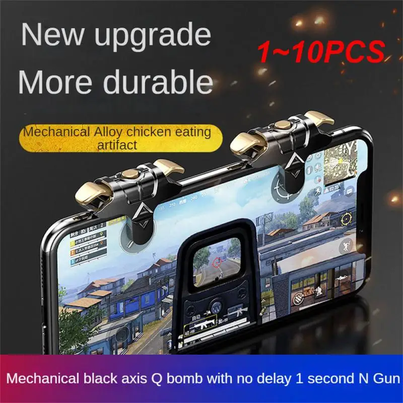 Mobile Game Controller Black Gold Universal Anti-folding Buckle Stable Mechanical Game Practical Accessories Key Shooter