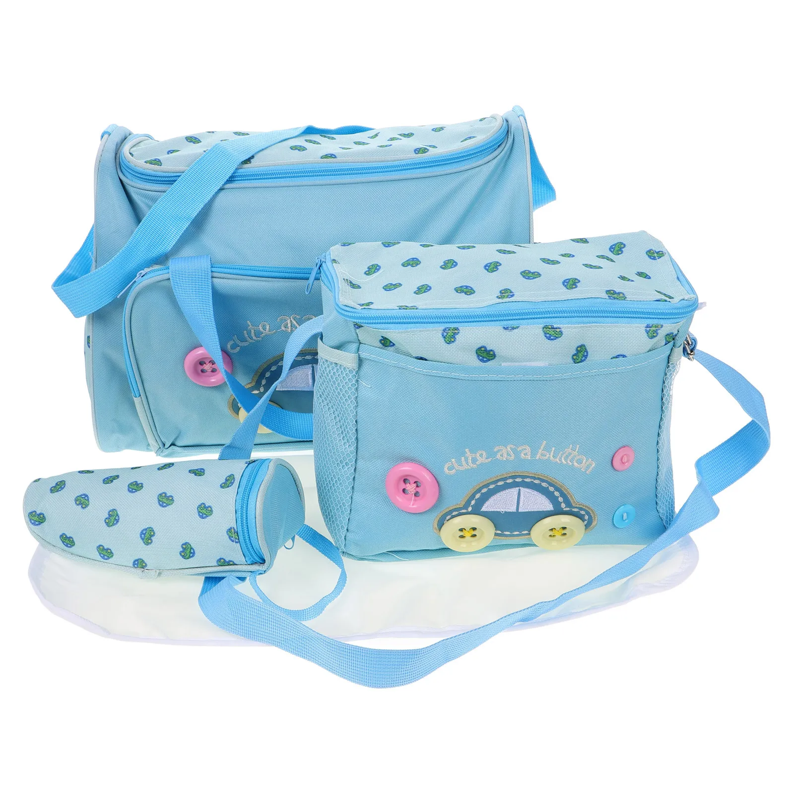 الأم مجموعة السماء- * 16*28 سنتيمتر مقاوم للماء أكسفورد المومياء حمل حفاضات حقيبة سفر حقيبة تغيير حفاضات الطفل مع حامل زجاجة