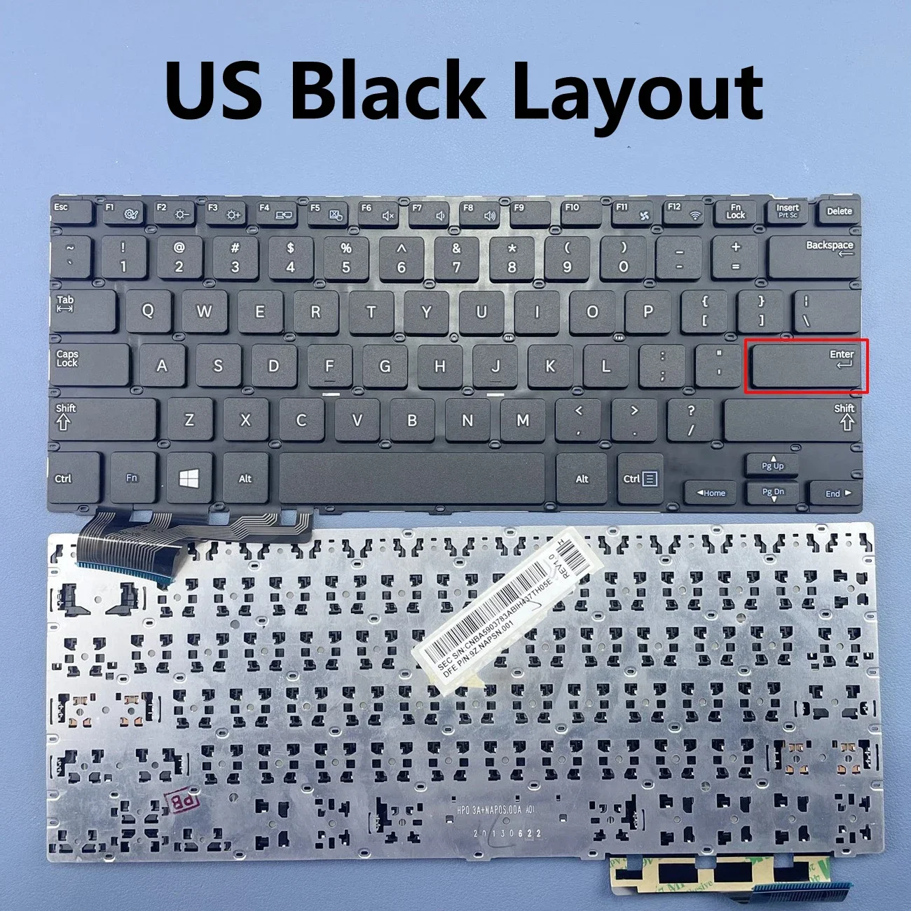 US Black Laptop Keyboard For Samsung NP 915S3G 910S3K 905S3G 910S3G 910S3L 905S3k 915S3L Series