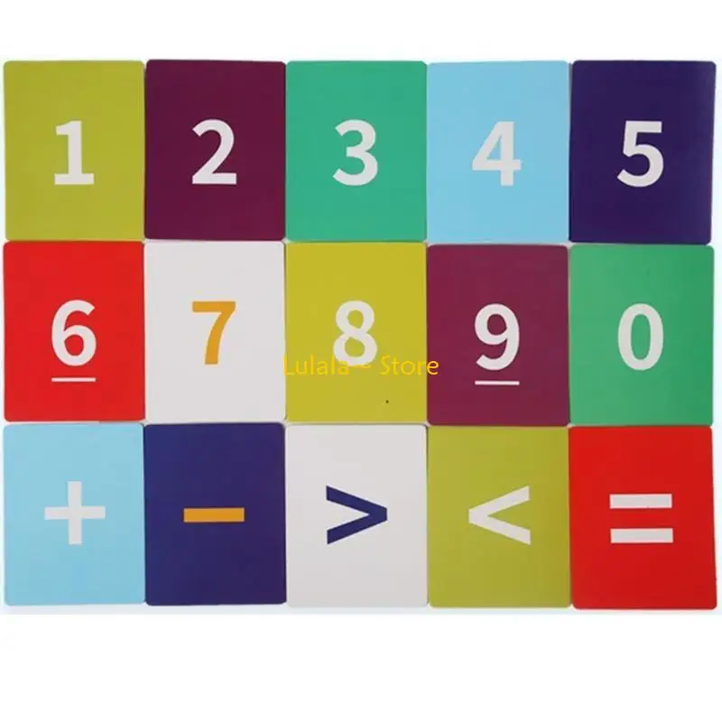 Juguete para contar cuentas madera Y4QA para niños pequeños, rompecabezas matemático clasificación por colores