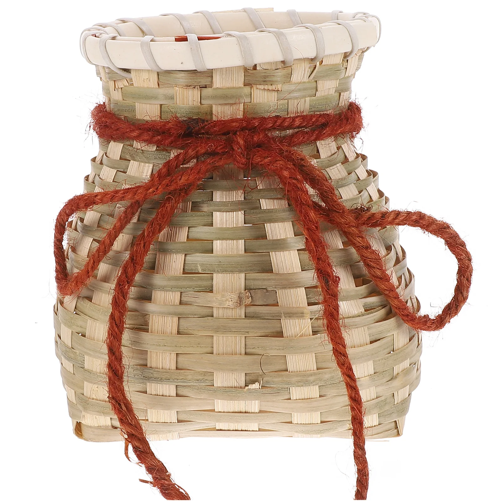 

1pc Bamboo Handwoven Storage Baskets Durable Decorative Flower Basket For Yard Camping Picnic Household Use
