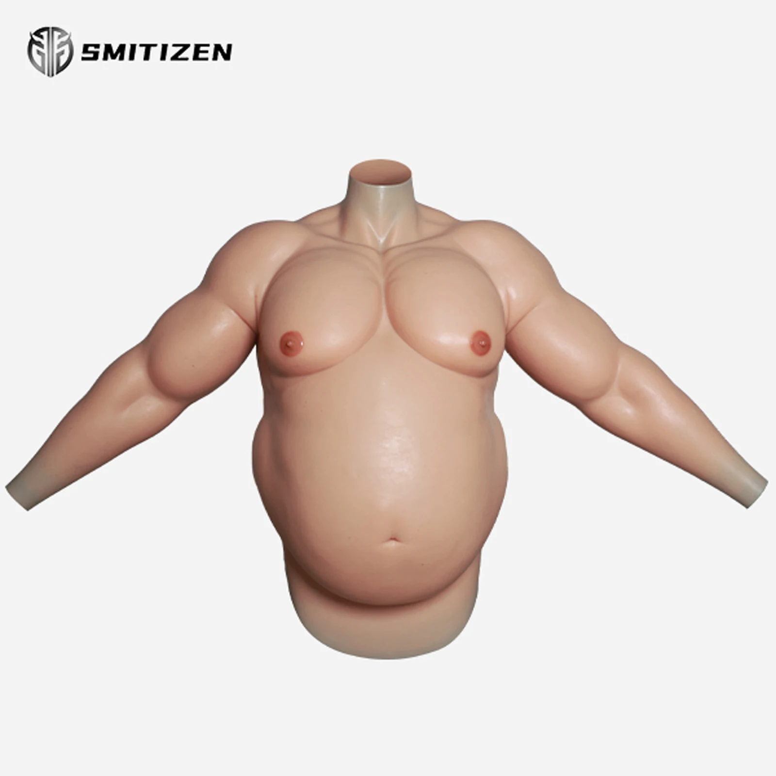 Smitizen Upgraded Upper Body Suit With A Big Beer Belly With Arms Costumes for Halloween Party Cosplay