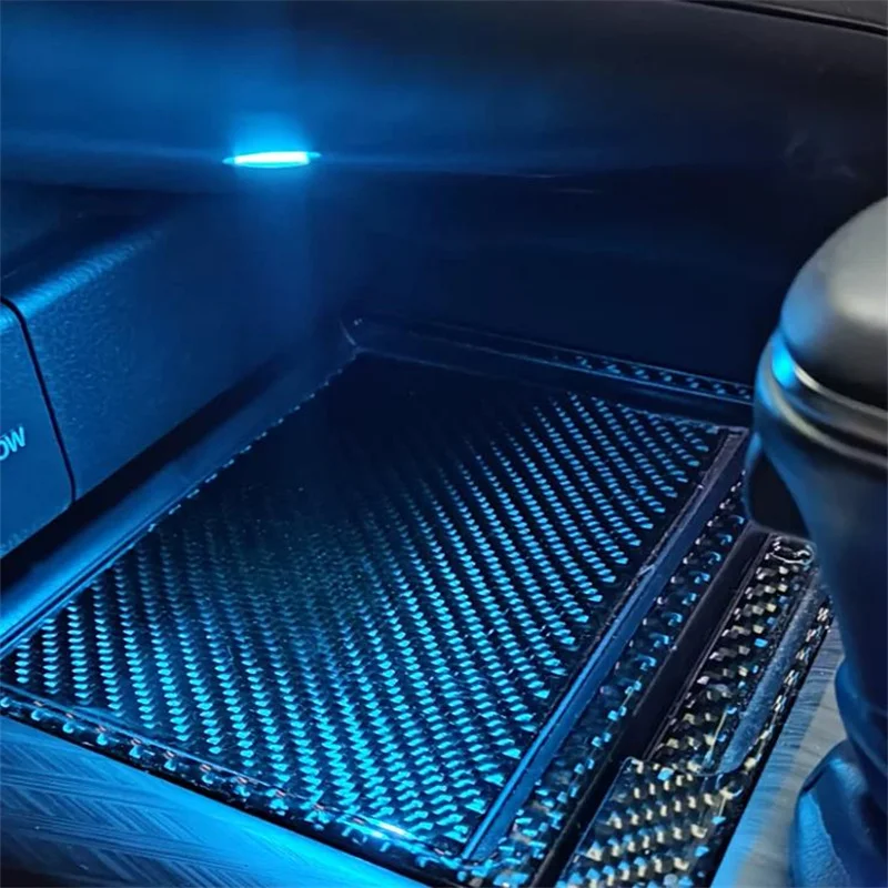 Central Control Storage Atmosphere Light LED Car Interior Water Cup Storage Box Light For Toyota Camry 2018 2019 2020 2021 2022