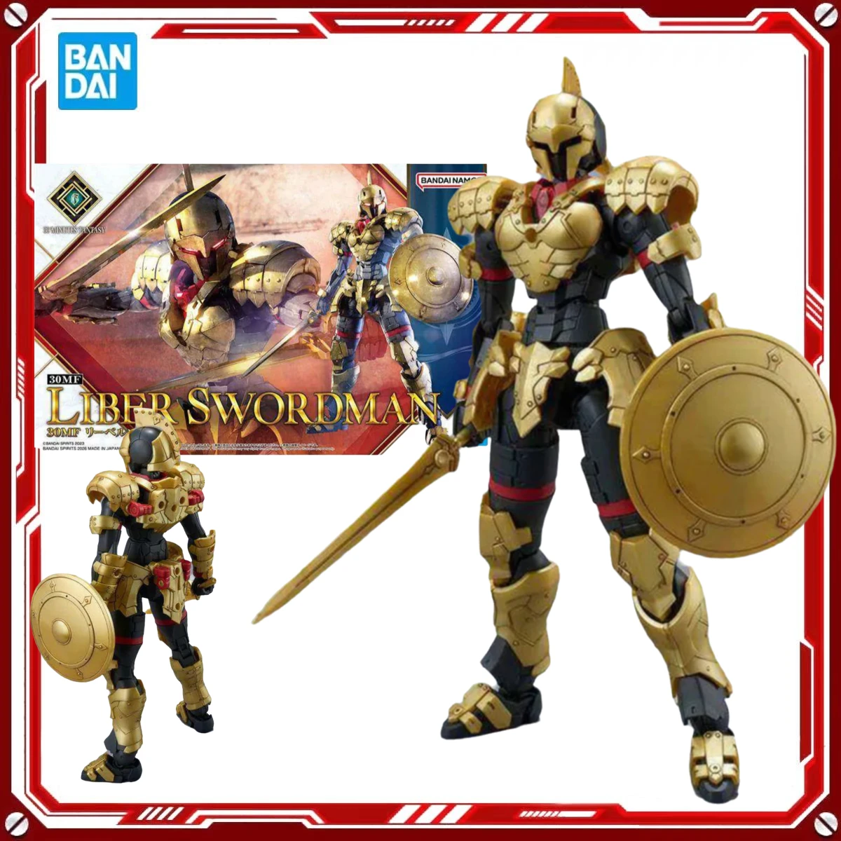 

Конструктор Bandai 30MF: Фигурка Либер Свордмена — Сборная модель с высокой степенью подвижности, коллекционная игрушка для мальчиков