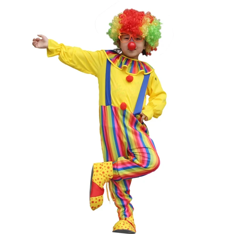 

★Halloween Cosplay Costume ren's Clown COS Set Party Birthday Stage Performance No Accessories♥ All corners of the country