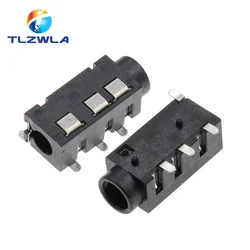 Conector de Audio para auriculares, 10 piezas, 3,5 MM, PJ-320D, 4 pines, SMD, SMT, MP3, accesorios, PJ320D