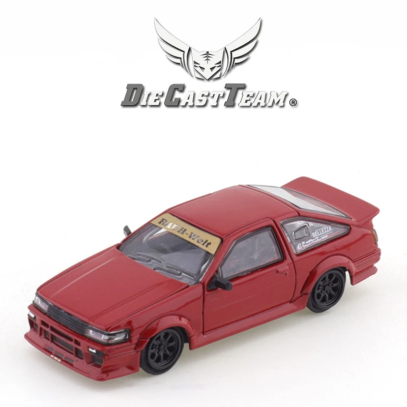 TOYOTA COROLLA LEVIN (AE86) ミニカー Tomytec 1/64 Toyota Corolla Levin 2door GT-APEX 85 (Red / Black