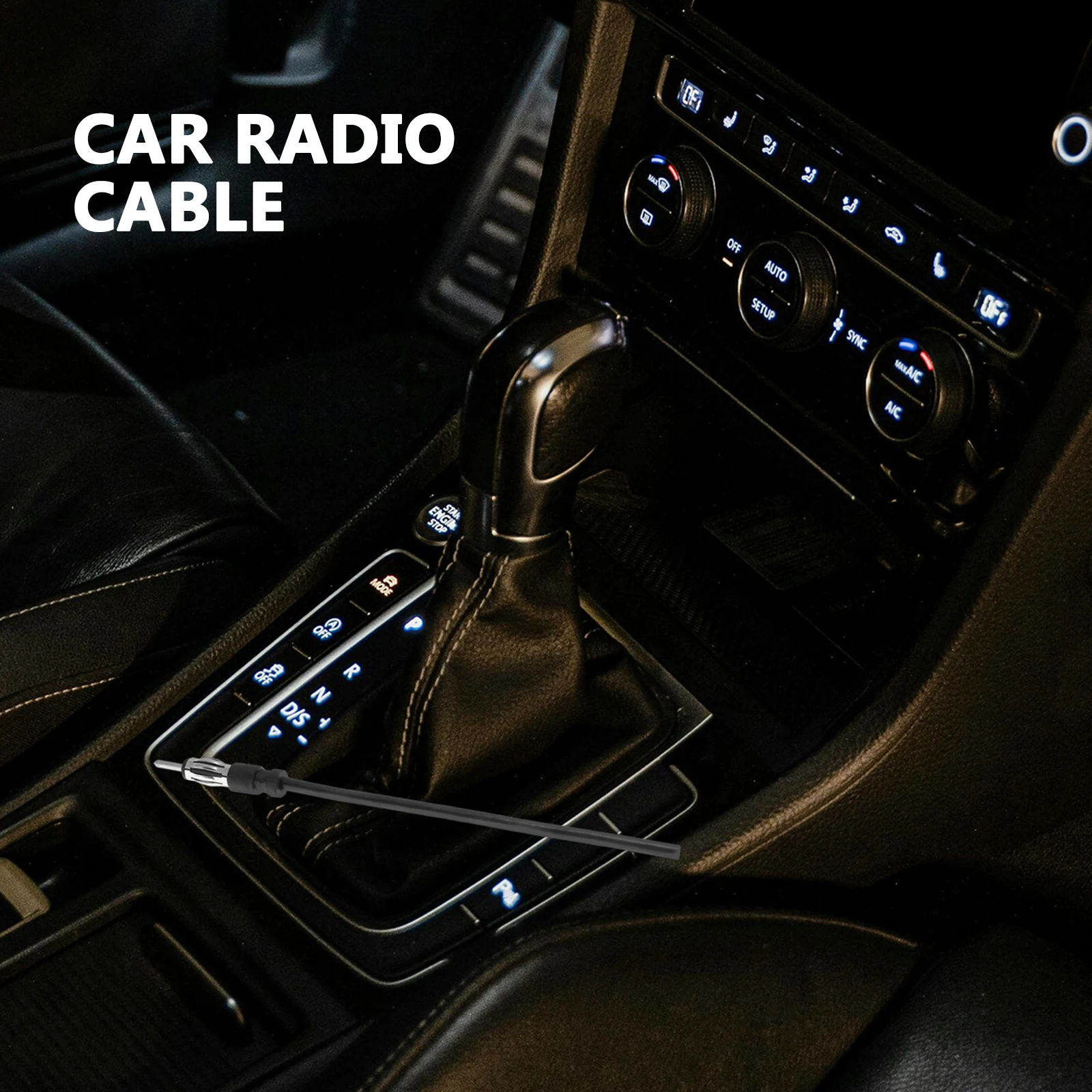 

4 Pcs Three-dimensional Car Radio Plastic Aerial Antenna Connector