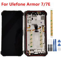 New Original For Ulefone Armor 7 7E 6.3'' Cell Phone Repair LCD Display With Fingerprint Assembly Screen Digitizer Touch Glass