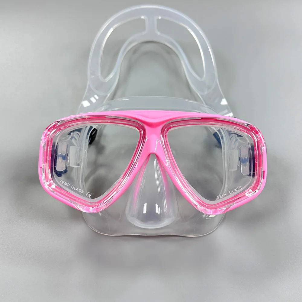 Maschera per immersione per miopia Set per snorkeling Googles per nuoto miope Gonna corta in silicone per miope da -1.0 a -9.0