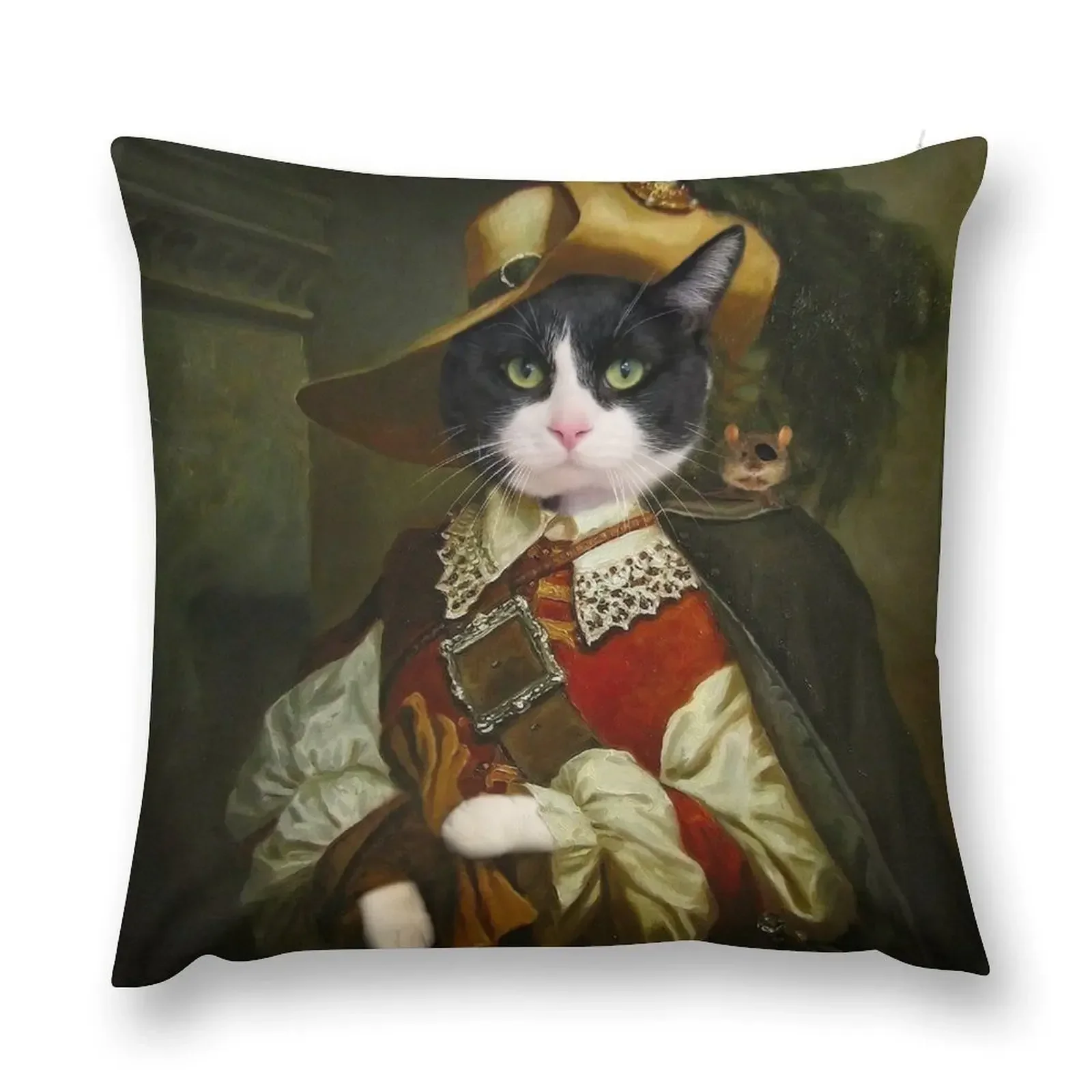 

Captain Handsome - Tuxedo Cat Throw Pillow Luxury Pillow Cover Cushions Home Decor Couch Pillows pillows decor home pillow