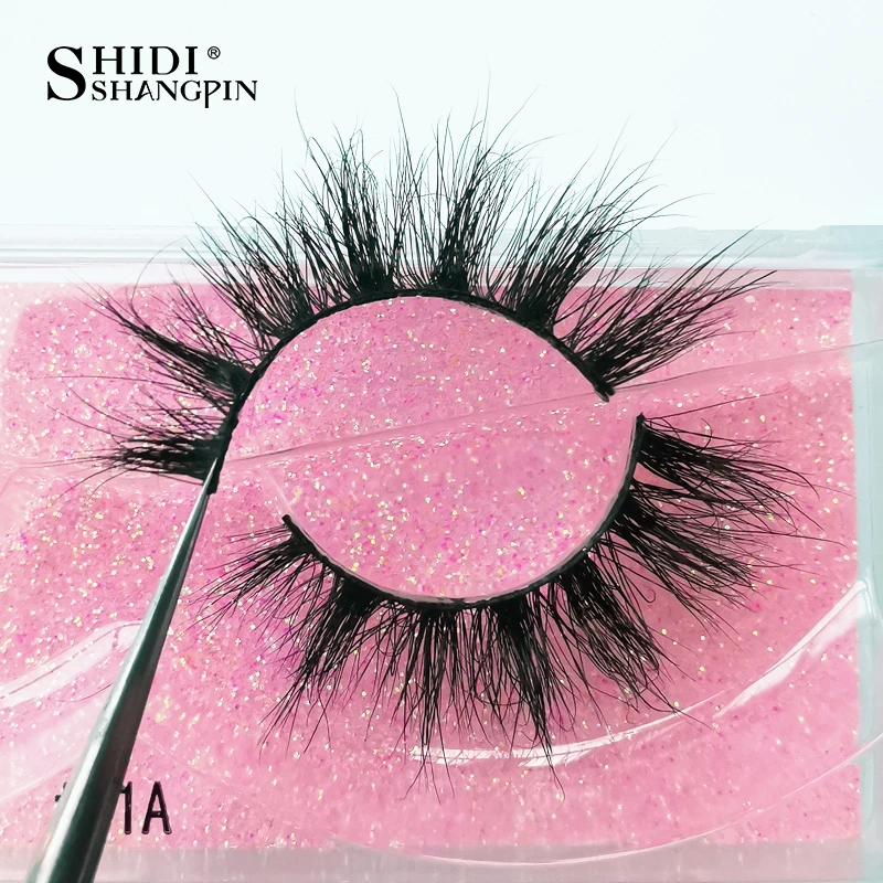 SHIDISHANGPIN 1 Paar Valse Wimpers Dramatische 3D Nertsen Lash Extension Pluizige Natuurlijke Zachte Volume Piekerige Fuax Cils Make Cilios