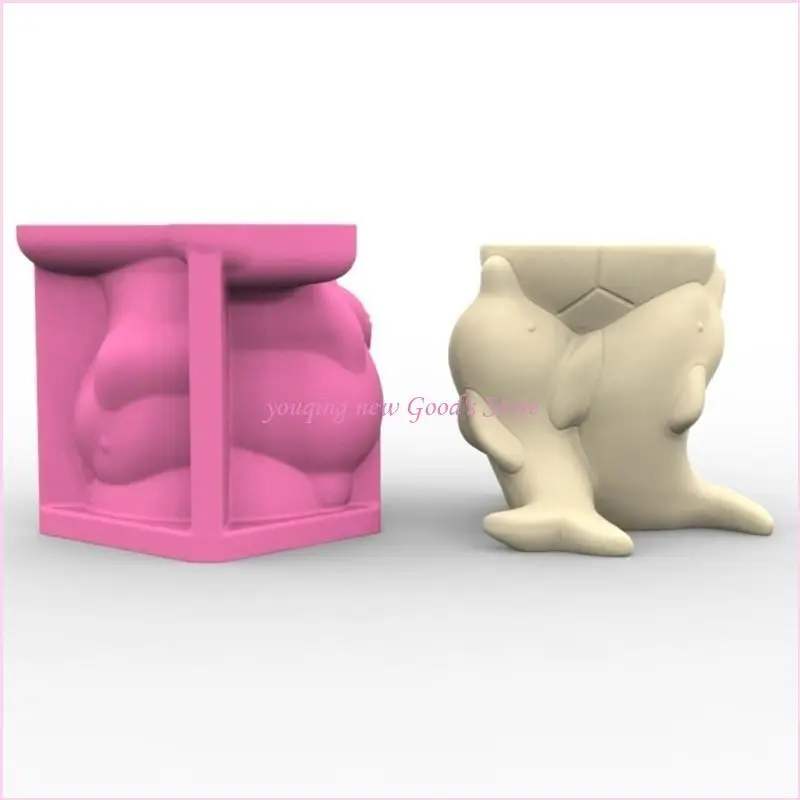 

57QA Бетонные формы Ручное изготовление горшков для растений из смолы с использованием нашей простой в использовании силиконовой