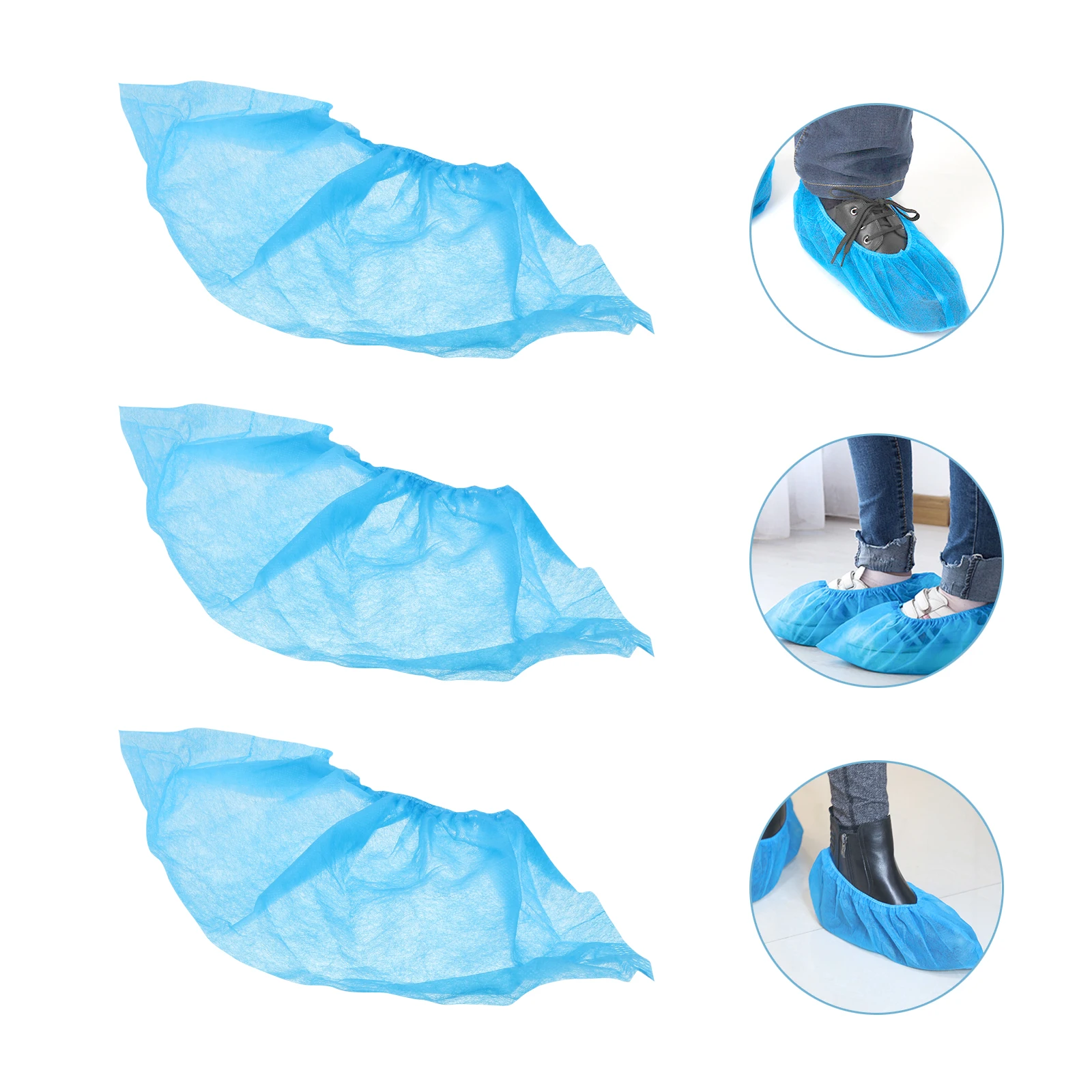 

100 pcs Disposable Non-woven Fabric Shoe Cover Dust-proof Anti-slip Shoes Protector Home Travel Camping Hiking Lightweight