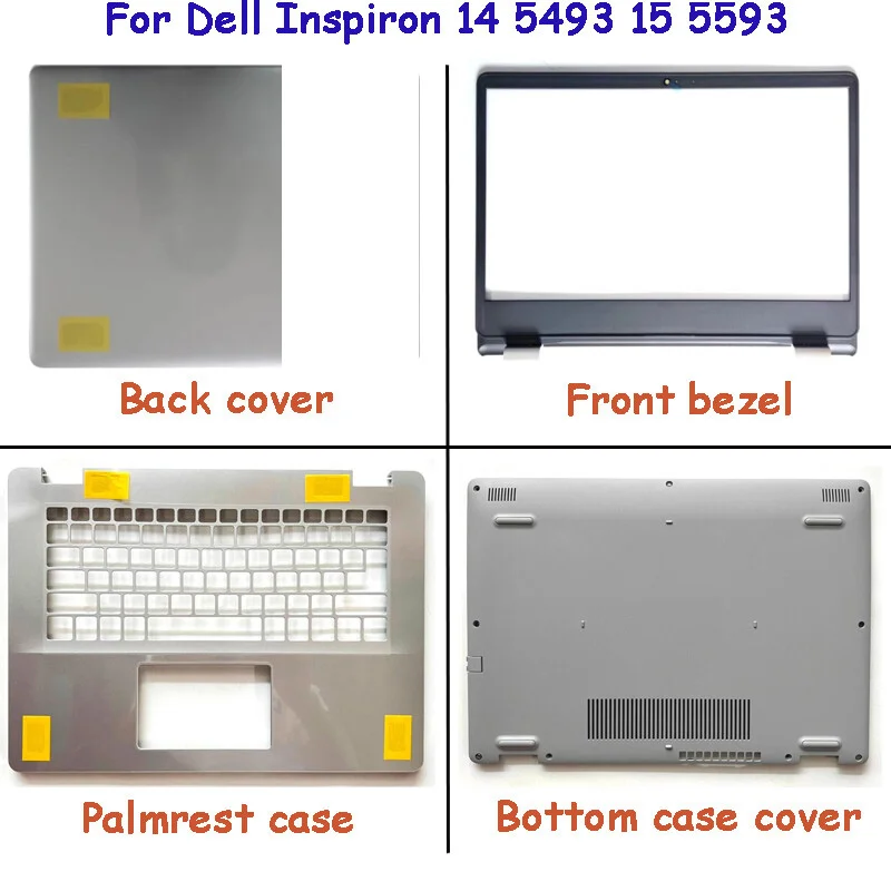 OEM Replacement Back Cover Bezel Palmrest Bottom Case 0638V6 for Dell Inspiron 14 5493 15 5593