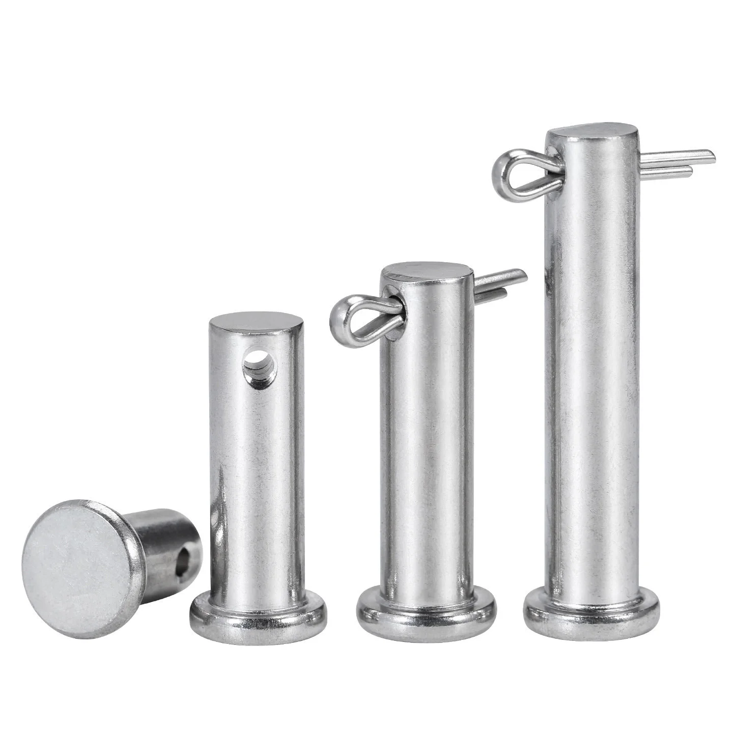 GB882 304 Stainless Steel Location Positioning Dowel Pins M3~M20 Flat Head With Hole Cylindrical Pin Shaft Cotter Pin Set