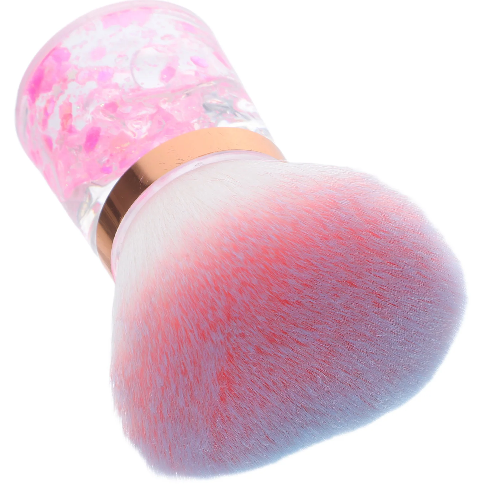 فرشاة غبار الأظافر تصميم على شكل زهرة ناعمة لمسحوق غمس الأظافر الأكريليك أداة مانيكير فرشاة تنظيف الأظافر المحمولة الغبار #4