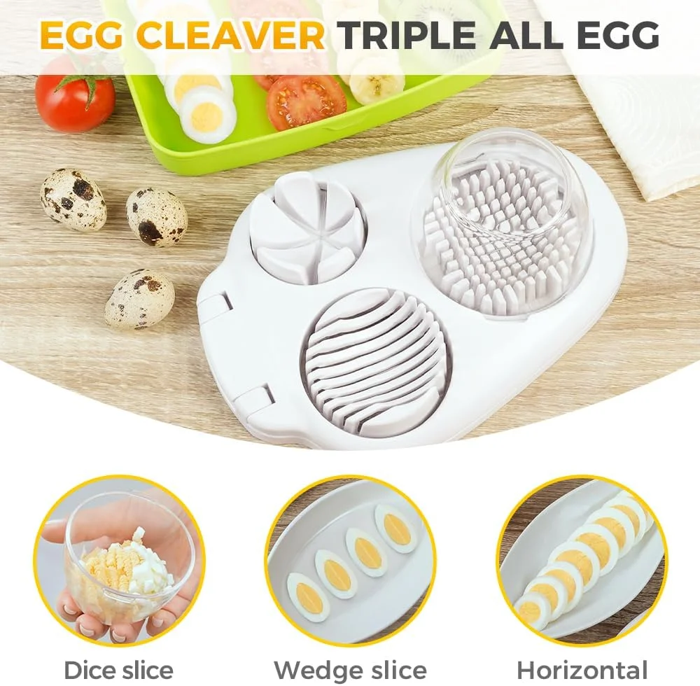 

Egg Slicers Egg Chopper Stainless Steel Wire Egg Cutter for Slicing Hard Boiled Egg Egg Splitter Cut Egg Device Cutter