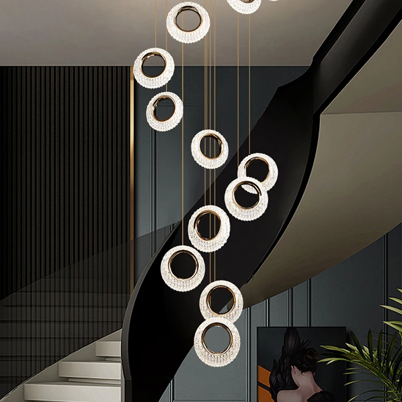 

Modern Stair chandelier Pendant lights indoor lighting Ceiling lamp hanging light led Chandeliers for living room indoor lightin