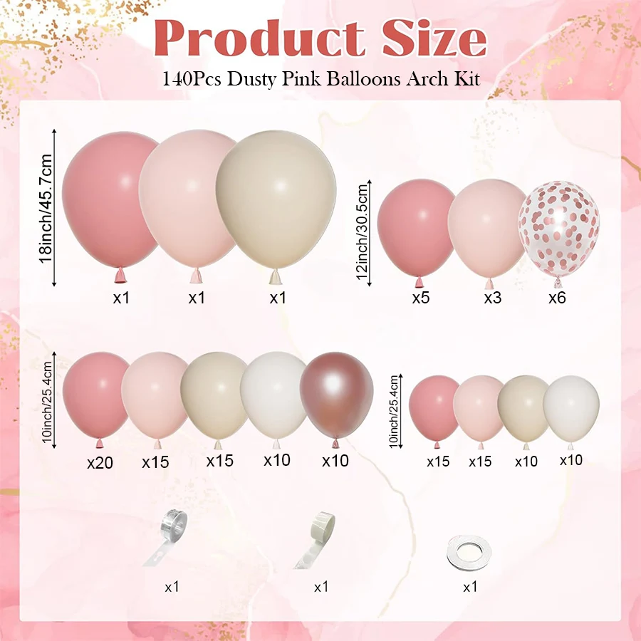 Zestaw girlandy z balonów w st – Balloon Arch Kit recenzja i cena