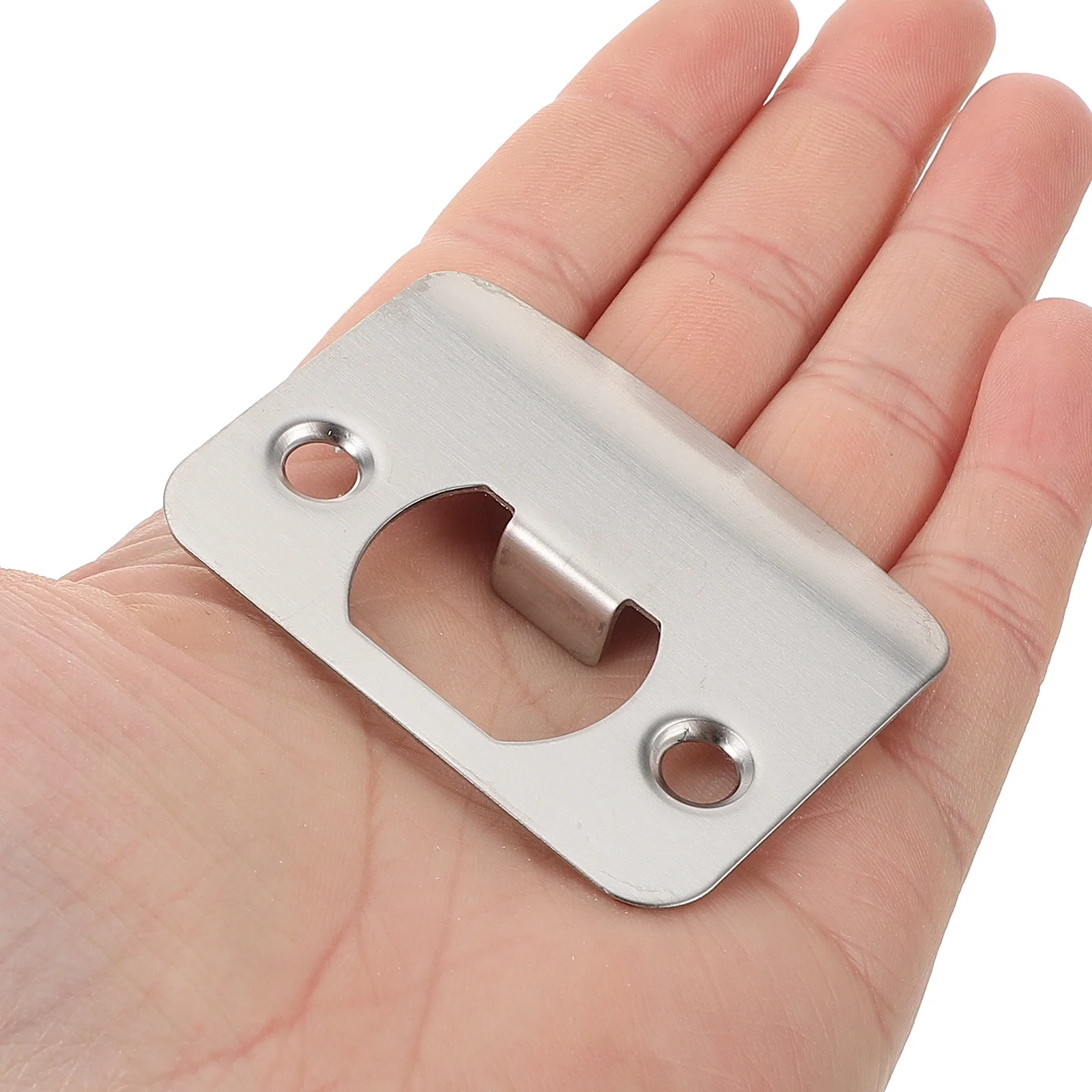 

1Set Door Strike Plate Iron Wood Material Sturdy Long-Lasting Buckle Plate Smooth Finish Elegance Security Deadbolt Accessories