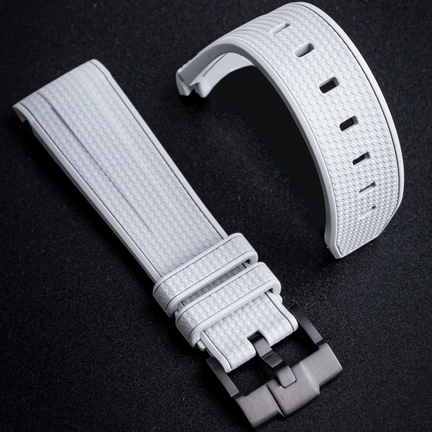20mm Rubber Silicone Watch Band for Omega X Swatch Joint MoonSwatch Strap for Seamaster 300 Men Women Curved End Wrist Bracelet image 4