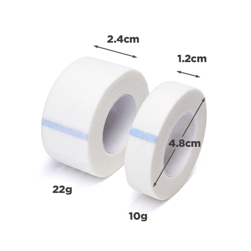 1.25cm/2.5cm Breathable Medical Paper Tapes Eyelash Extension Lint Skin Color Tape Eye False Lashes Patch Eyelid Sticker