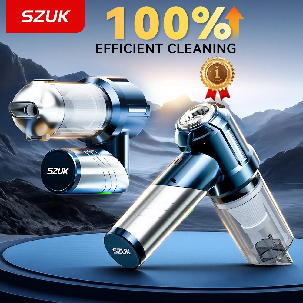 SZUK Mini Vacuum Cleaner C013 NEW Portable Foldable Car Vacuum Cleaner 6000mAh Powerful Handheld Wireless Vacuum Cleaner for Car