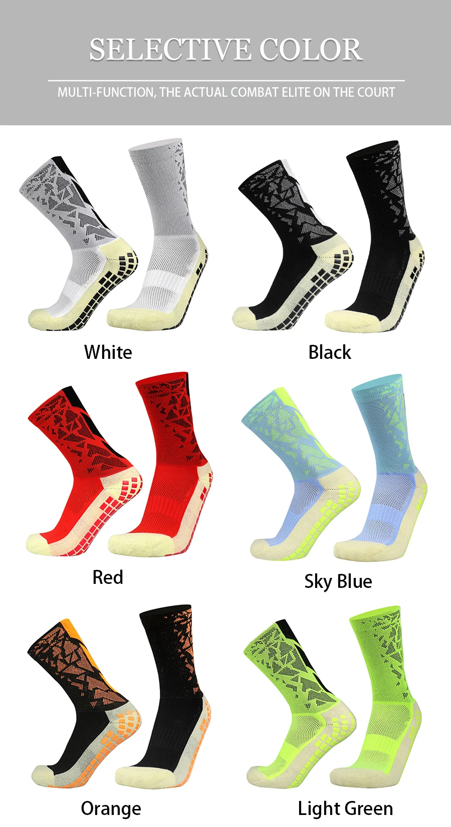 1 paar Neue Männer Frauen Camouflage Pfeil Fußball Socken Atmungsaktivem Anti-slip Silikon Fußball Laufen Radfahren Socken – Detail 6