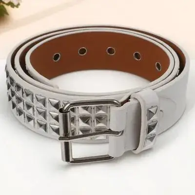

1Pcs Punk Rivet Waist Belt for Women Men Fashion Metal Waist Chain Street Dance Accessory Curved Edge Adjustable Comfortable